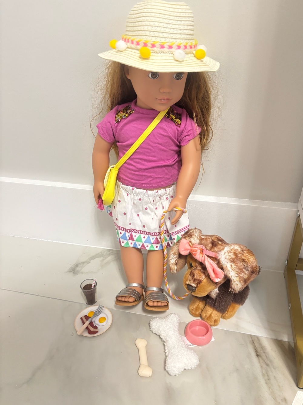 Our Generation Doll W/ Dog 18"